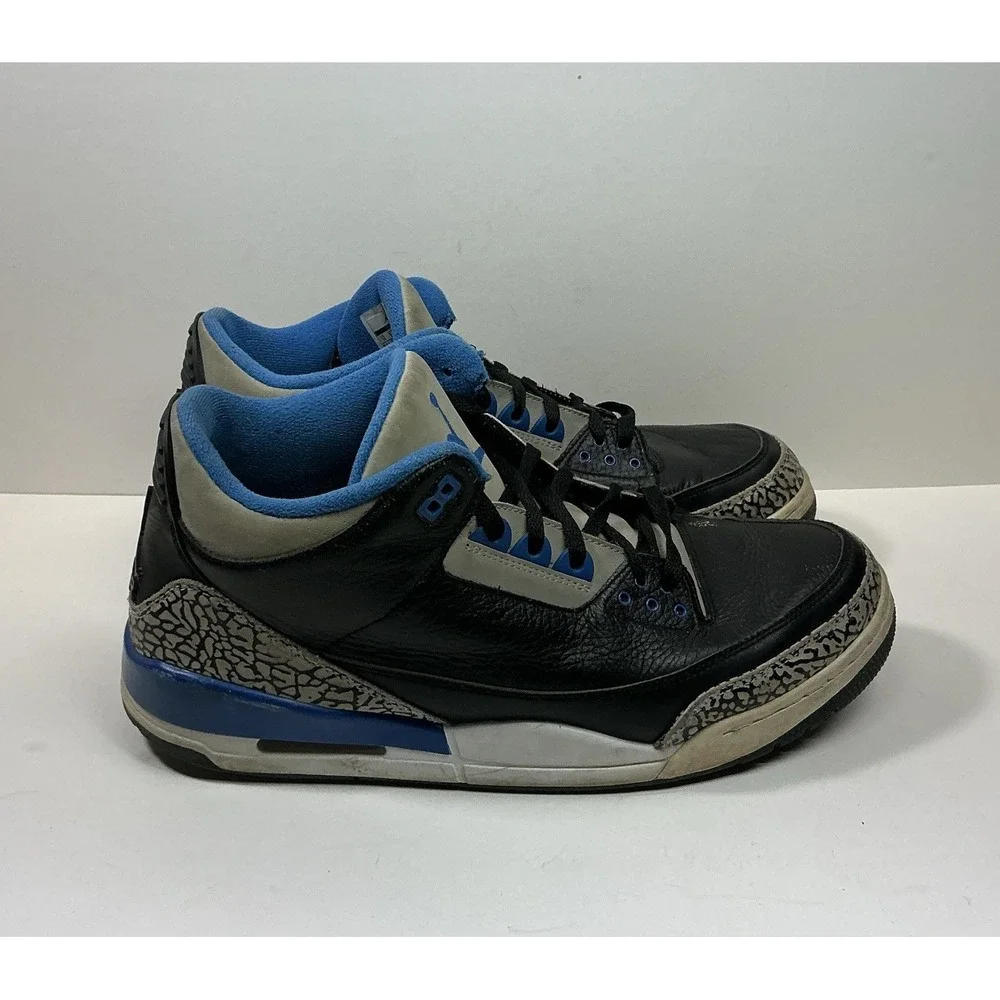 Nike Air Jordan 3 Retro Sport Blue Sz 14 Basketball Shoes Sneakers 136064-007
